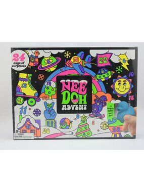 NeeDoh Advent Calendar 2026 Schylling 24 Days Squishy Toys Christmas New Sealed